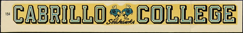 Cabrillo College Seahawks Decal