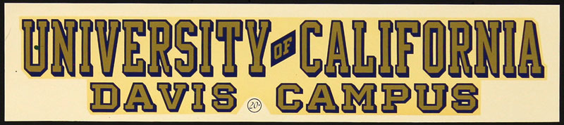 University of California Davis Aggies Decal