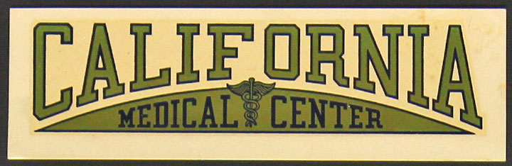 University of California San Francisco Medical Center Hospital Decal