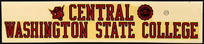 Central Washington State College Decal