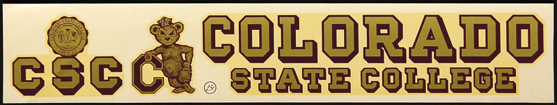 Colorado State College Decal