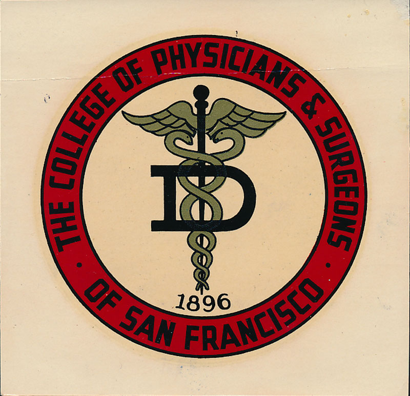 College of Physicians and Surgeons of San Francisco Decal