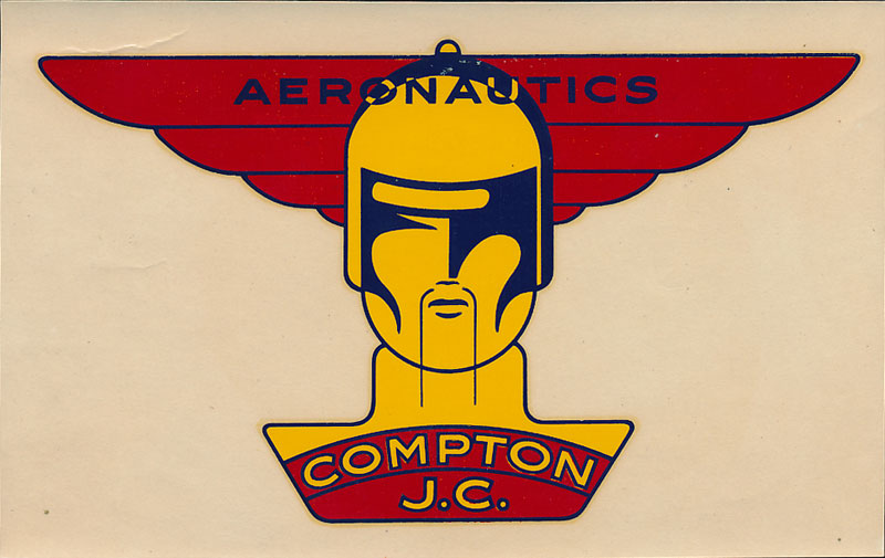 Compton Junior College Aeronautics Decal
