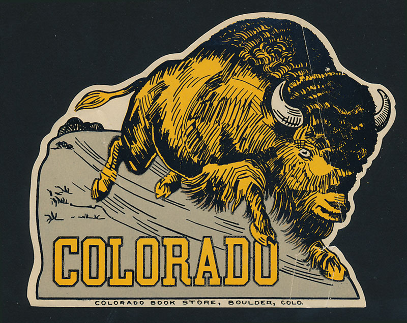 1920s University of Colorado Buffaloes Sticker