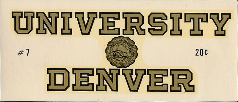 University of Denver Pioneers Decal