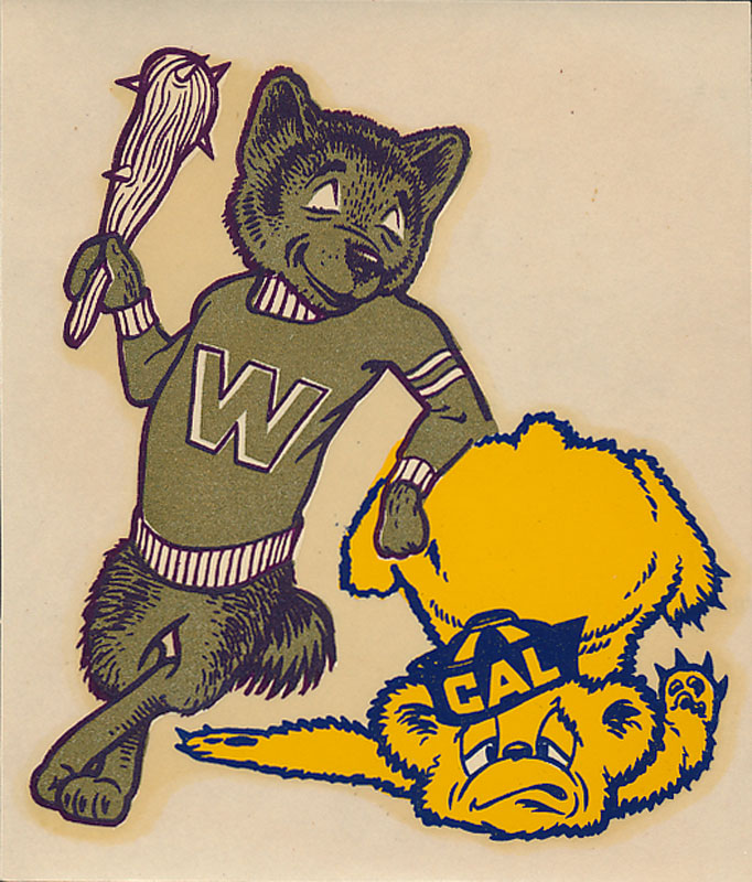 University of Washington vs UC Cal Berkeley Game Decal