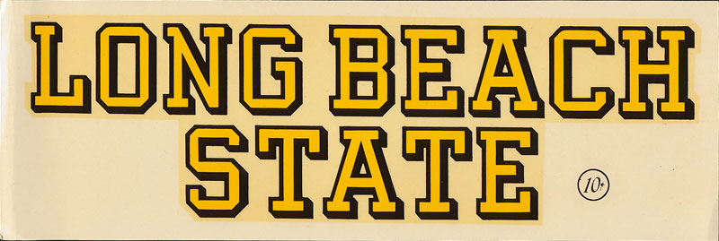 Long Beach State College Decal