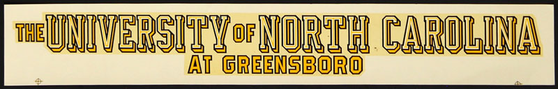 University of North Carolina at Greensboro Spartans Decal