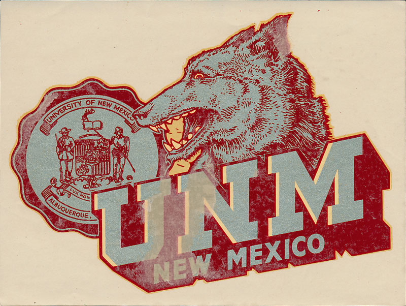 University of New Mexico Lobos Decal