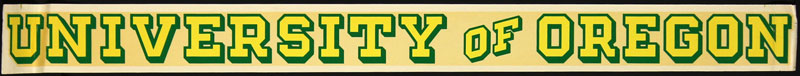 University of Oregon Ducks Decal