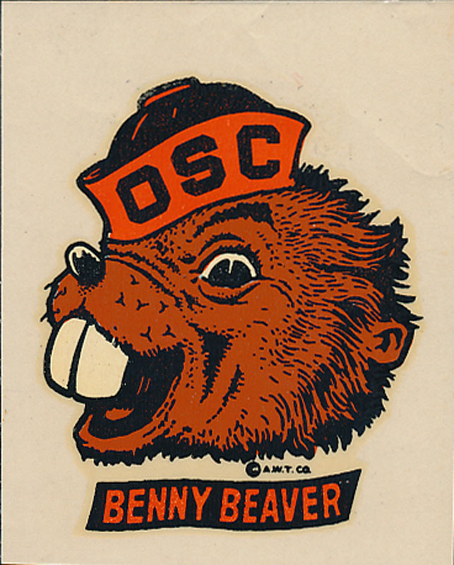 Oregon State College Beavers Decal