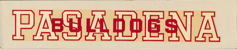 Pasadena City College Bulldogs Decal