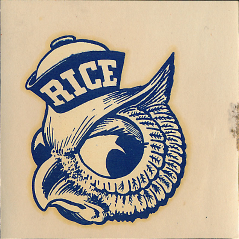 (William Marsh) Rice University Owls Decal
