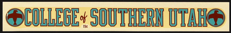 College of Southern Utah Thunderbirds Decal