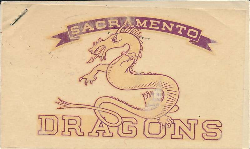 Sacramento High School Dragons Decal
