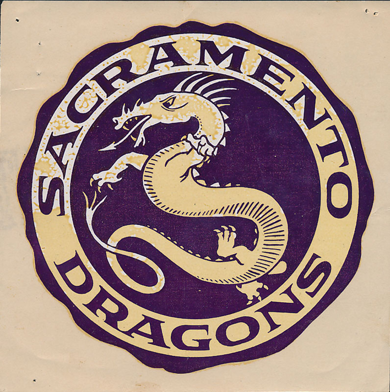 Sacramento High School Dragons Decal