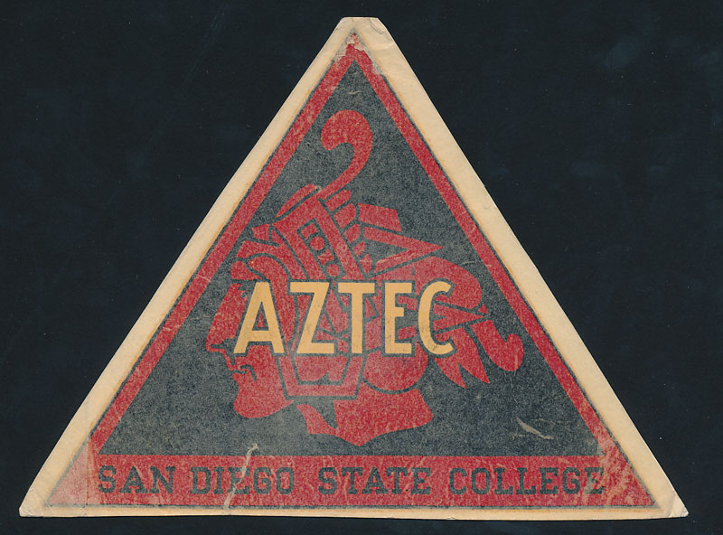 San Diego State College Aztecs Decal