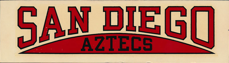 San Diego State College Aztecs Decal