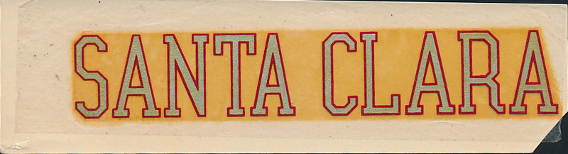 University of Santa Clara Broncos Decal