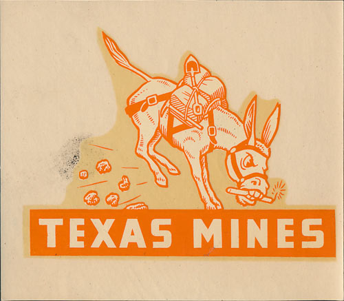 Texas Mines (College of Mines and Metallurgy of the University of Texas) Decal