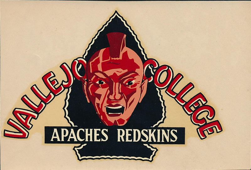 Vallejo Junior College Apaches Redskins Decal