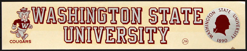 Washington State University Cougars Decal