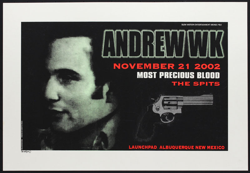 Delano Rock Andrew WK Poster