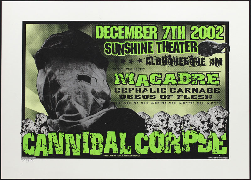 Delano Rock Cannibal Corpse Poster