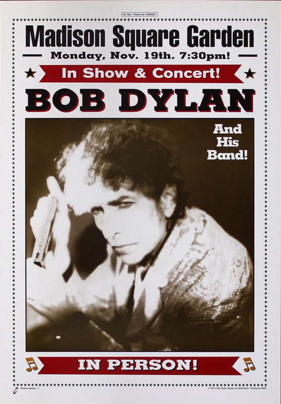 Geoff Gans Bob Dylan Poster