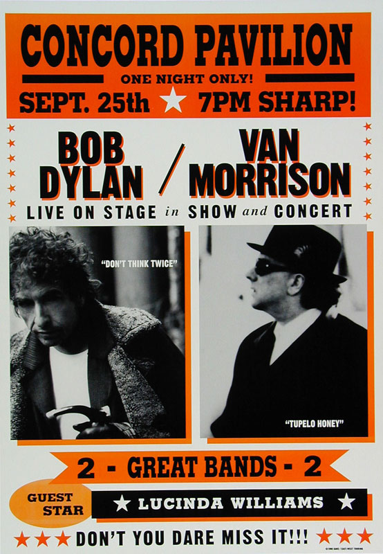 Bob Dylan Van Morrison Poster