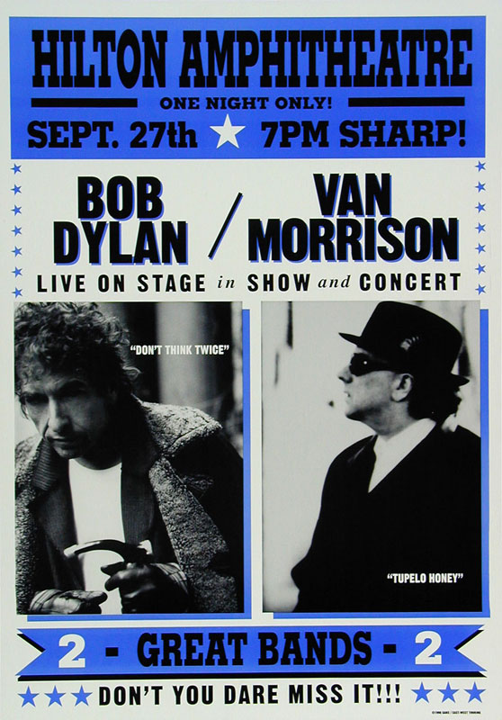 Bob Dylan Van Morrison Poster