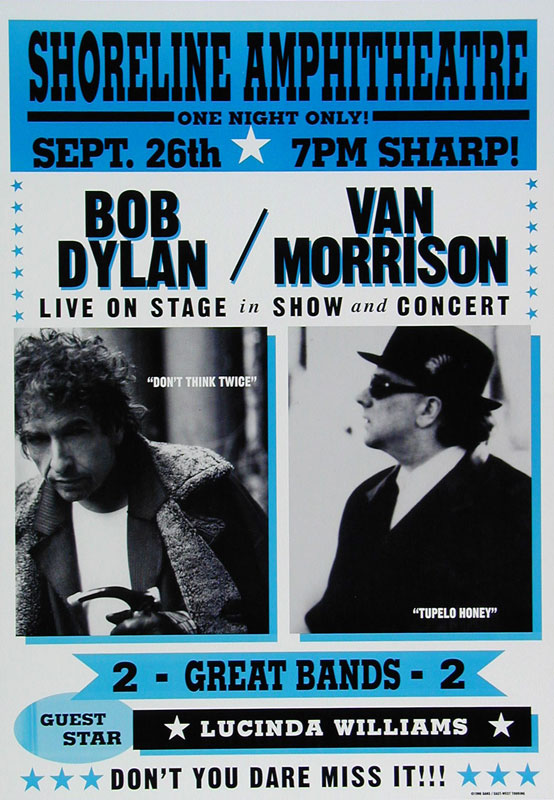 Bob Dylan Van Morrison Poster