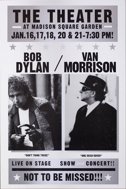 Bob Dylan Van Morrison Poster