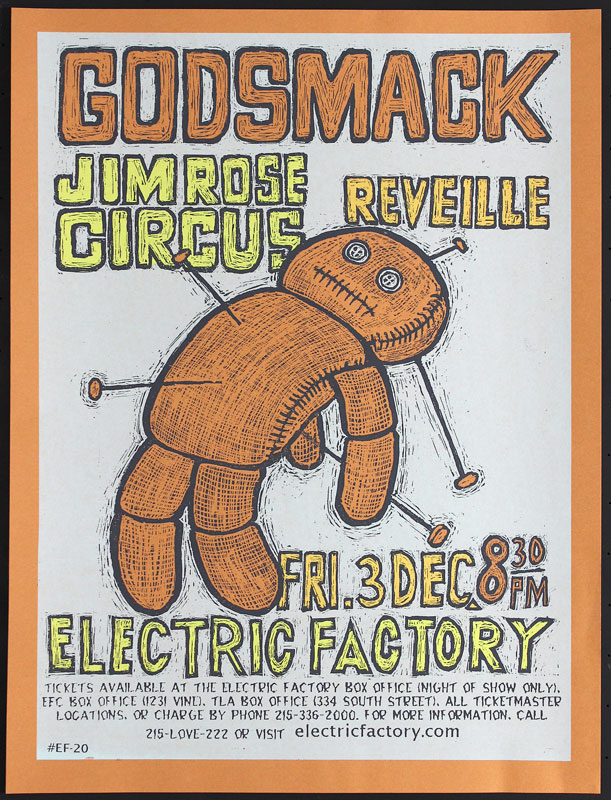 Steve Walters Godsmack Poster