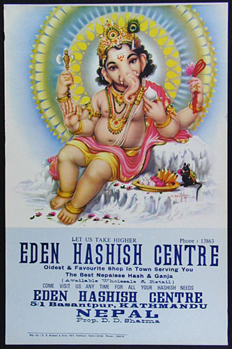 Eden Hashish Centre Poster - Baby Ganesha Poster