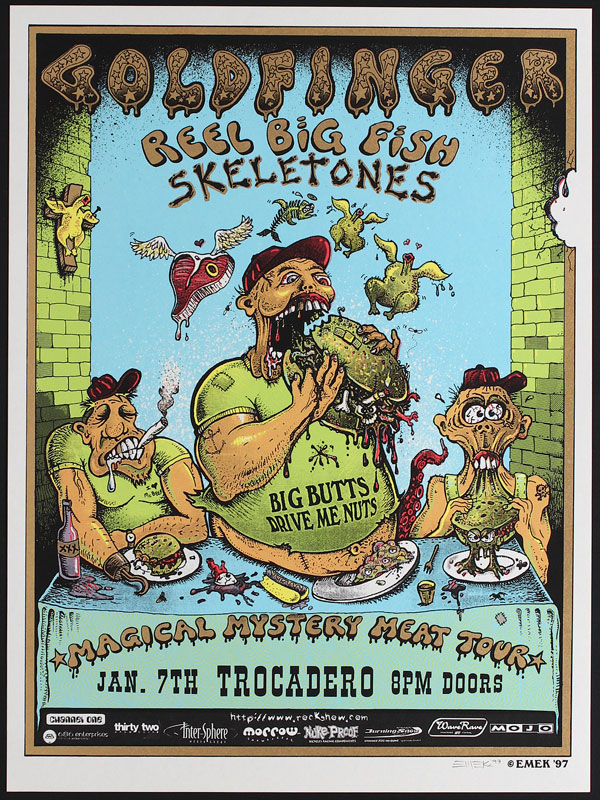 Emek Goldfinger Magical Mystery Meat Tour Poster