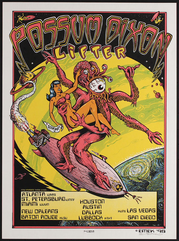 Emek Possum Dixon 1996 US Tour Poster