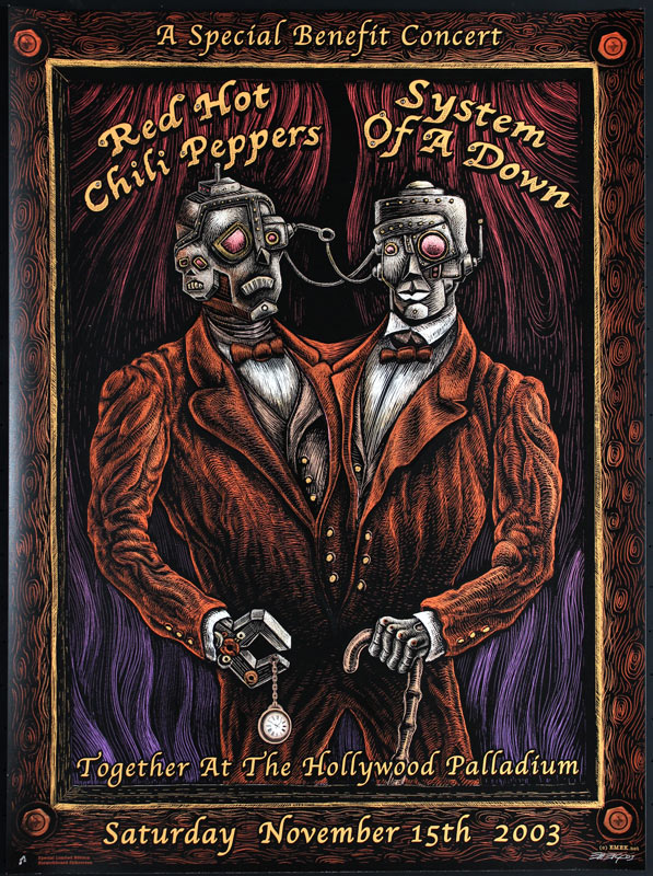 Emek Red Hot Chili Peppers with System Of A Down Poster