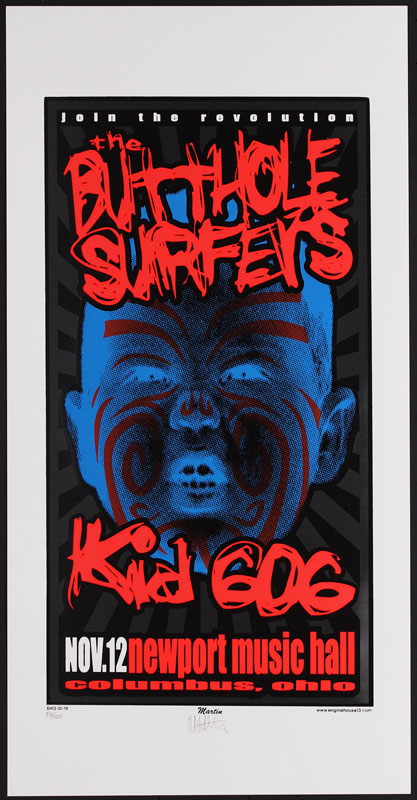 Mike Martin - Enginehouse 13 The Butthole Surfers Poster