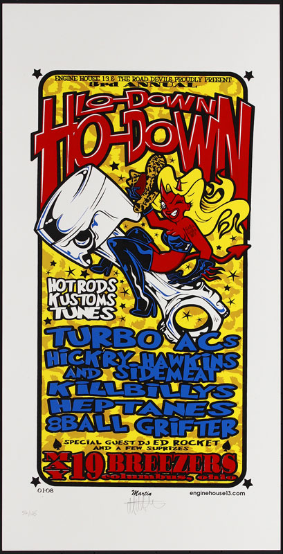 Mike Martin - Enginehouse 13 Lo-Down Ho-Down Poster