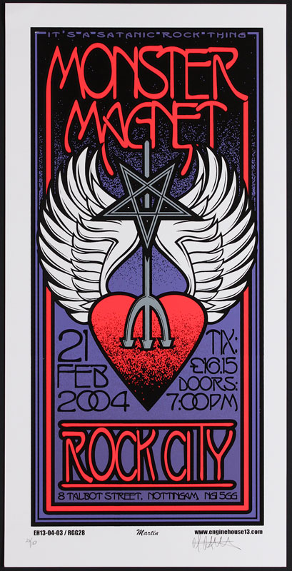 Mike Martin - Enginehouse 13 Monster Magnet Poster