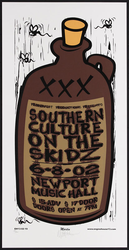 Mike Martin - Enginehouse 13 Southern Culture On The Skids Poster