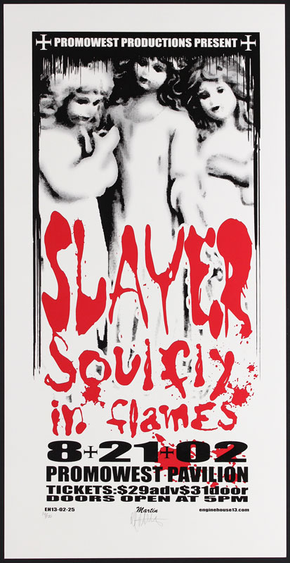 Mike Martin - Enginehouse 13 Slayer / Soulfly / In Flames Poster