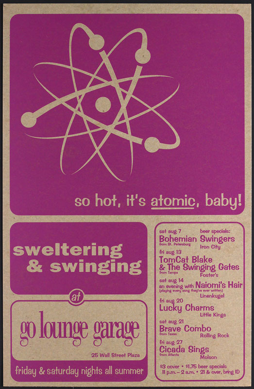 Thomas Scott (Eyenoise) Sweltering and Swinging at Go Lounge Garage Poster