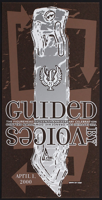 Thomas Scott (Eyenoise) Guided By Voices - The Figurehead 15th Anniversary Celebration Poster