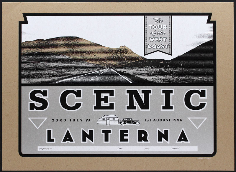 Thomas Scott (Eyenoise) Scenic with Lanterna - 1996 West Coast Tour Blank Poster