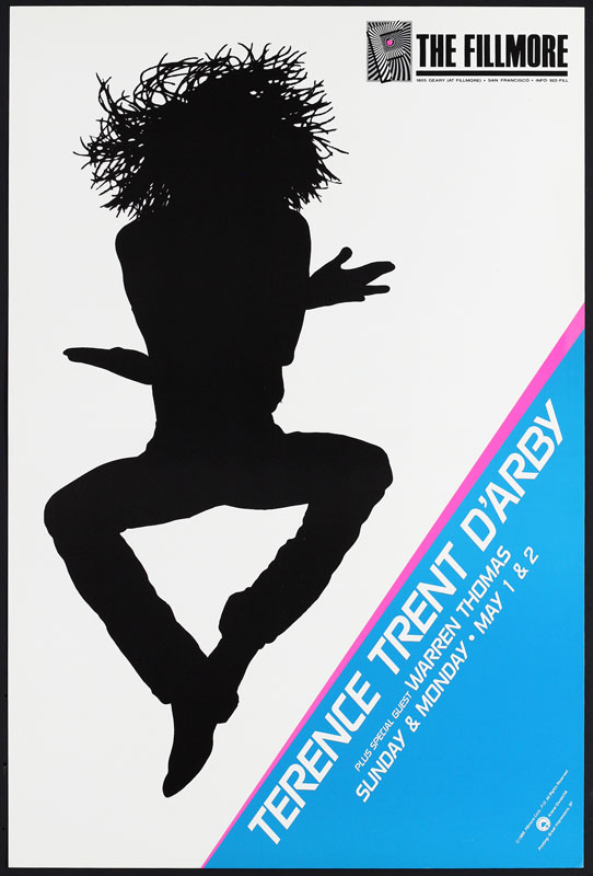Terence Trent D'arby 1988 Fillmore F10 Poster
