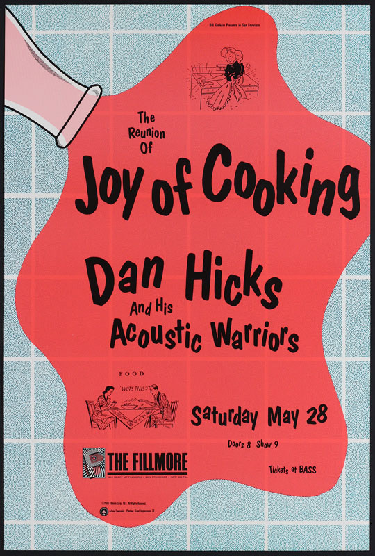 Joy Of Cooking 1988 Fillmore F23 Poster
