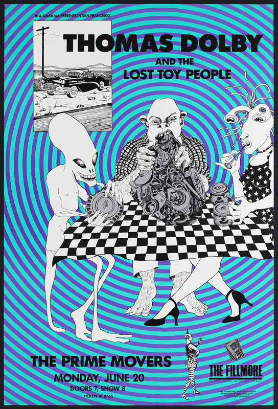Thomas Dolby & The Lost Toy People 1988 Fillmore F29 Poster