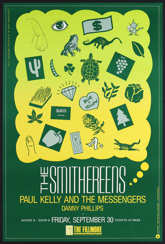 The Smithereens 1988 Fillmore F52 Poster